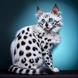 black and white cat, very cute